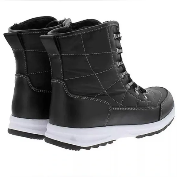 Weatherproof Boots Womens 6 M Katie Side Zip Quilted Winter Snow Bootie Black - Picture 2 of 12